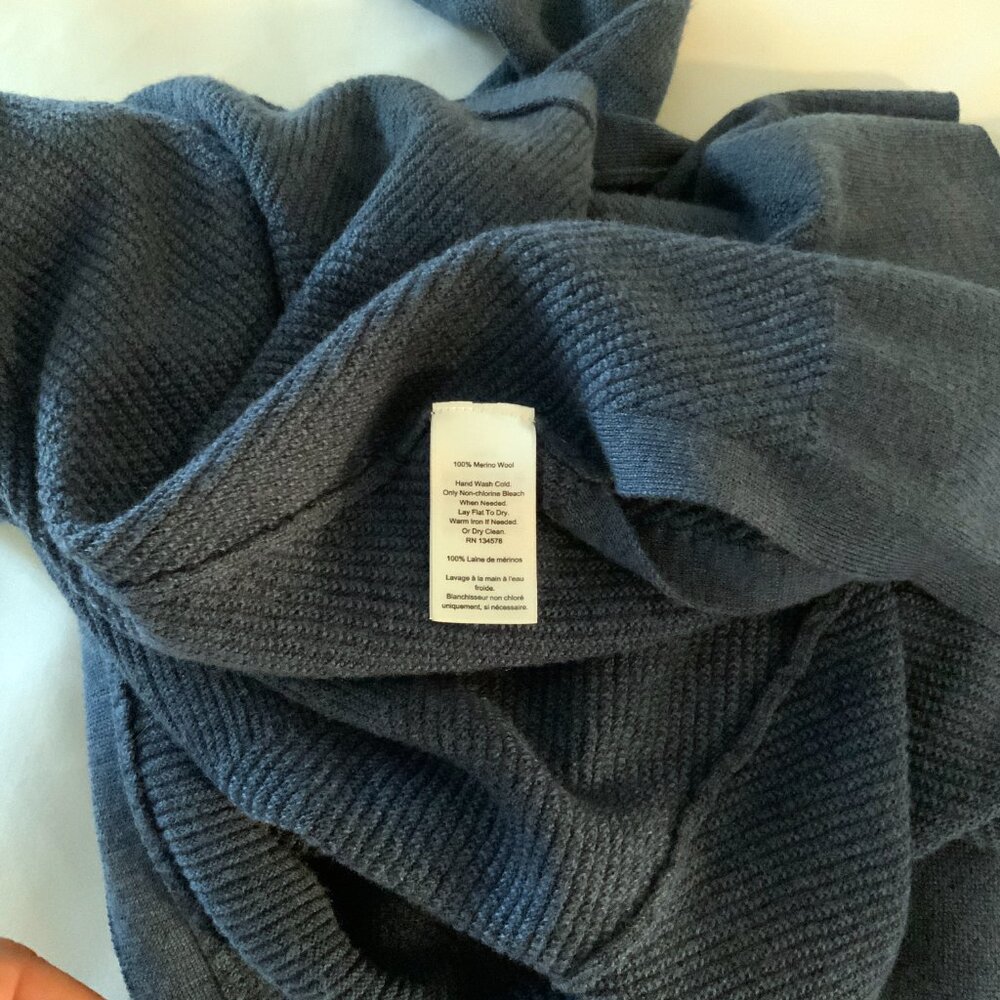 Vineyard Vines Open Front Cardigan in Blue Size S Long Sleeve - Picture 9 of 10